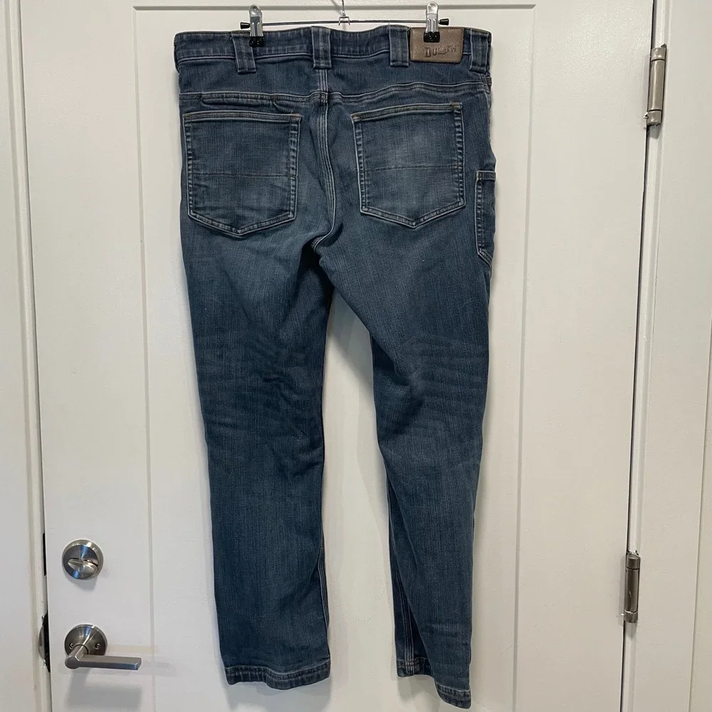 Duluth Trading Co Ballroom Double Flex Mens Jeans Medium Wash Blue Denim 36x30